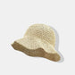 👒 Női, kézzel szőtt, széles karimájú szalmakalap | UPF 50+ napvédelem, összecsukható, lélegző ☀️✨