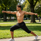👖Férfi gyorsszáradó sport capri nadrág cipzáras zsebekkel
