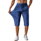👖Férfi gyorsszáradó sport capri nadrág cipzáras zsebekkel