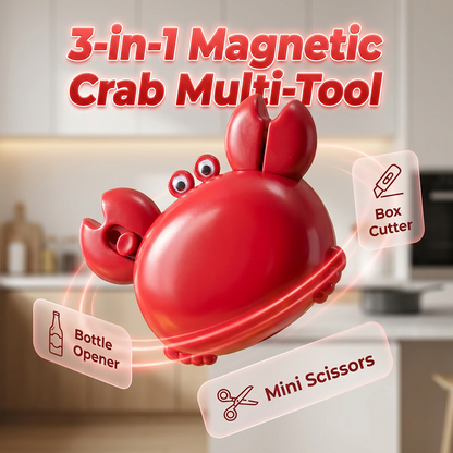 ✨1+1 ingyen🦀Rák alakú, többfunkciós mágneses palacknyitó🔧