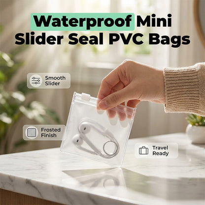 🔥 Mini csúszózáras PVC tasak – Átlátszó, újrahasználható és kompakt tárolás 🛍️✨