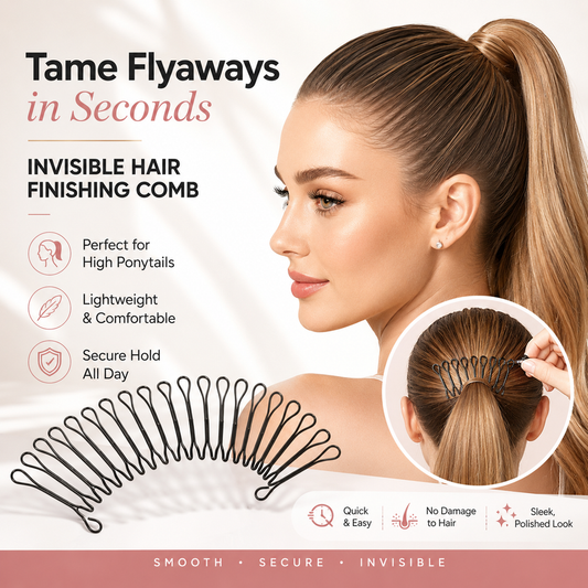 💇‍♀️✨Rugalmas láthatatlan hajfésű – pillanatok alatt tökéletesen biztos tartást biztosít! 🌟