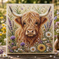 🐮💛 Felföldi tehén gyöngyös kézműves készlet – kreatív hobbi és gyönyörű lakásdekoráció