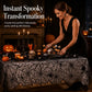 Ijesztő halloweeni mintás asztalterítő és szalvétakészlet