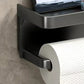 Fali WC-papír-tartó tárolópolccal