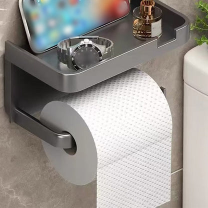 Fali WC-papír-tartó tárolópolccal