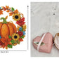 🍂🎃 Tök koszorú gyémántfestés Áttetsző függő dekoráció Kézműveskedőknek és őszi dekorációhoz 💎