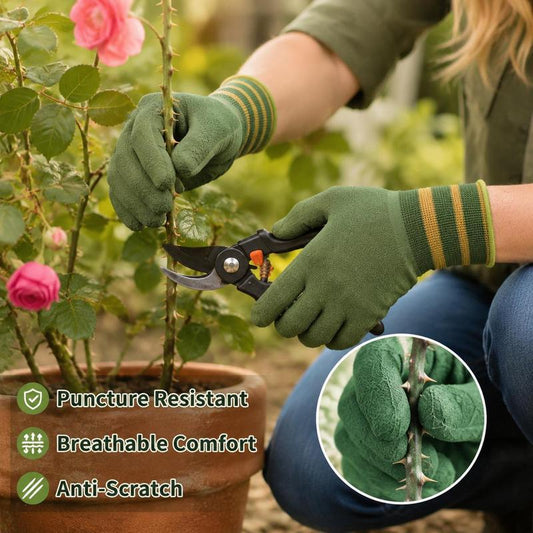 🌱Csúszásgátló kopásálló gumikertészeti kesztyű