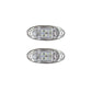 🚛 LED-es oldalsó jelzőfények teherautókhoz és pótkocsikhoz – helyzetjelző lámpák, 2 db.