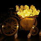 ✨💡Vízcsepp Fényfüzér – Napenergiával Működő, Vezeték Nélküli, Kültéri Dekoráció🎄