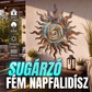 ☀️ Fémből készült nap-sziluett falidekoráció