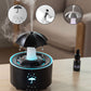 🌧️ 7 színű, forgó esőcseppes párásító: ultrahangos hideg párásítás, 300 ml, csendes, automatikus kikapcsolás