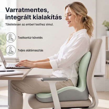 🪑 Ergonomikus memóriahabos ülőpárna háttámlával |  Hosszú ülést követően sem érezhető fáradtság