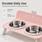📢📢50% kedvezmény!! ⏰ Elevated Pet Bowls – Leszerelhető, kétkamrás kialakítás 🐾✨