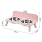 📢📢50% kedvezmény!! ⏰ Elevated Pet Bowls – Leszerelhető, kétkamrás kialakítás 🐾✨