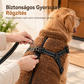 🐶 Meleg téli kutyaruha fényvisszaverő csíkokkal és hámokkal kicsi és közepes testű kutyák számára