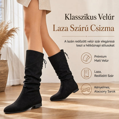 👢 Női fűzős laza szárú félcsizma – Kényelmes, divatos, mindennapi viselet ✨